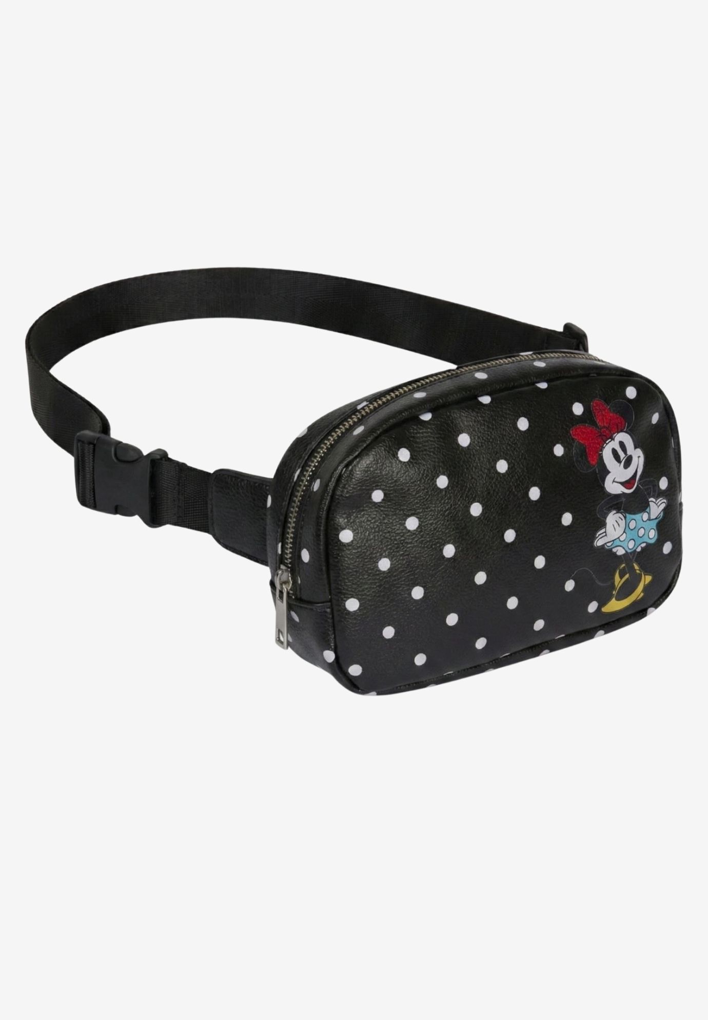 Women's Disney Minnie Mouse Belt Bag Fanny Pack Waist Bag Crossbody, BLACK, hi-res image number 0