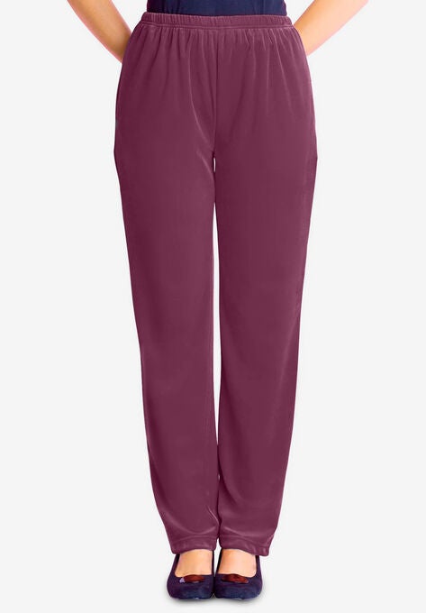 Velour Pant, DEEP CLARET, hi-res image number null