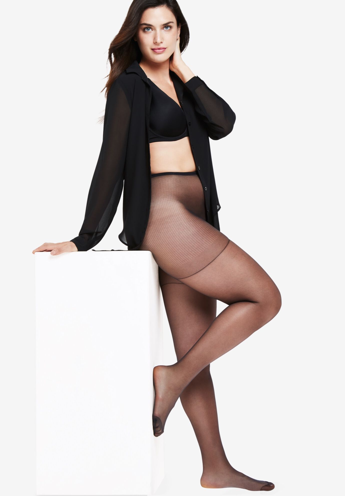 2-Pack Sheer Tights , , on-hover image number 1
