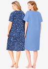 2-Pack Short-Sleeve Sleepshirt, , on-hover image number null