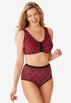 Cotton Front-Close Wireless Bra