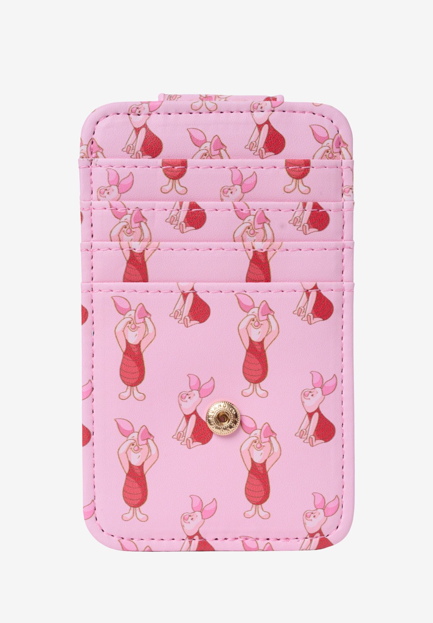 Disney Winnie the Pooh Piglet Slim Card Holder Wallet Pink ID Case, PINK, alternate image number 3