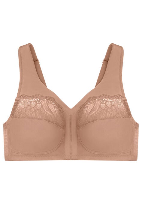 Full Figure Plus Size MagicLift Natural Shape Front-Close Bra Wirefree 1210, , alternate image number null