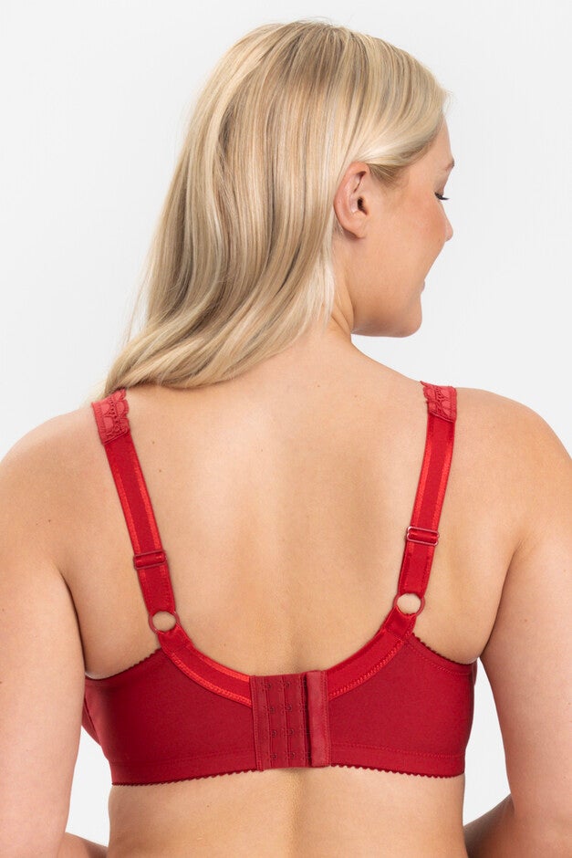Cotton Comfort bra, ENGLISH RED, on-hover image number 1