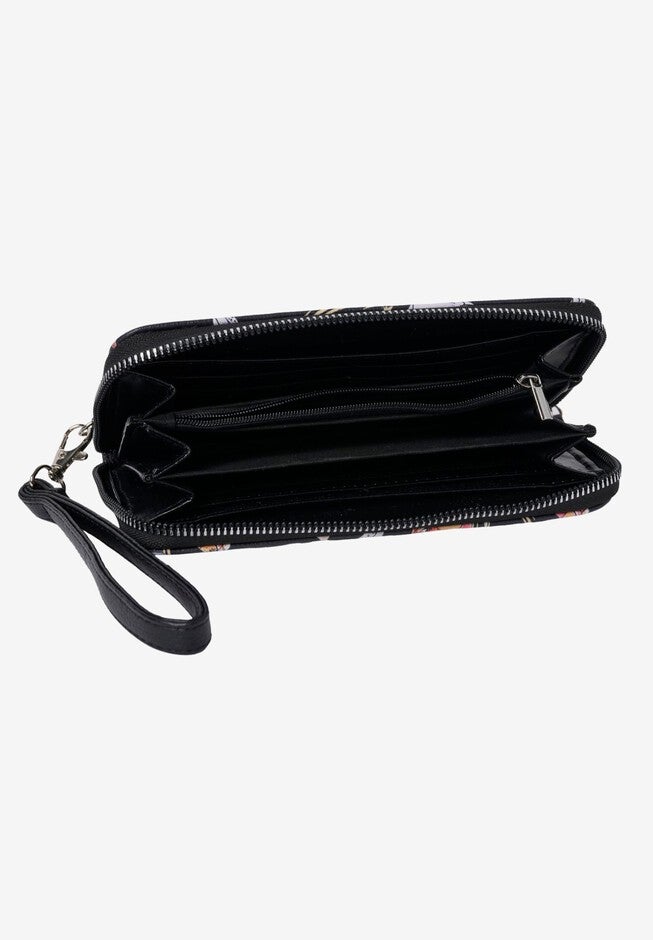 Harry Potter Wallet All-Over Print Zip Around Wristlet Strap, , alternate image number null