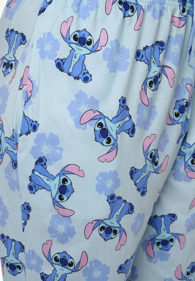 Stitch Floral Cotton Lounge Pajama Pants Lounge Pants, , alternate image number 4