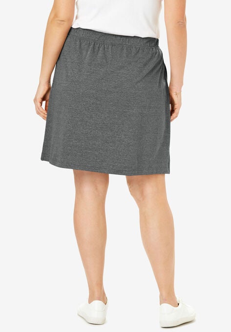 Stretch Cotton Skort, , on-hover image number null