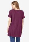 Washed Thermal Trapeze Tunic, , on-hover image number null