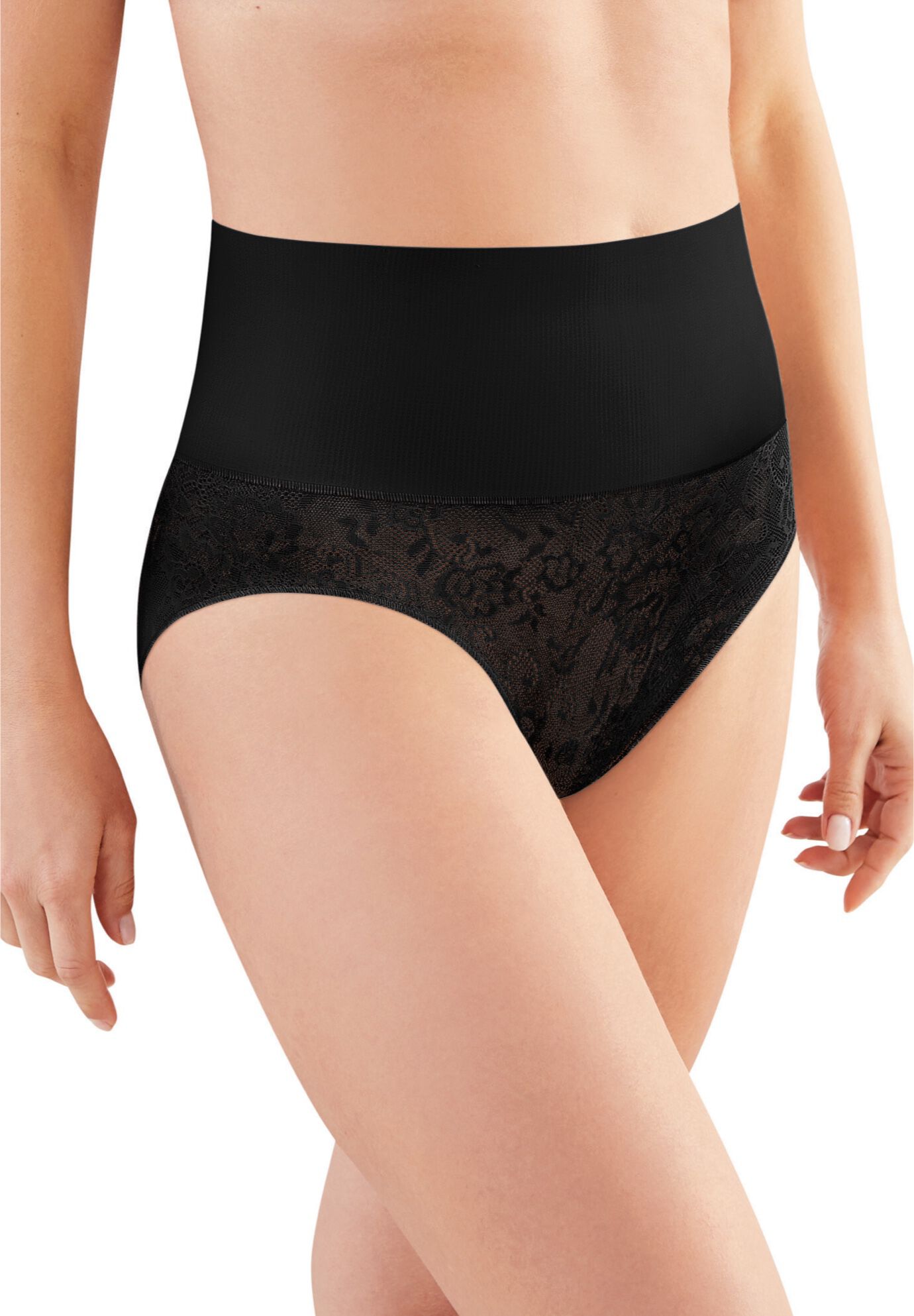 Tame Your Tummy Brief , BLACK, hi-res image number 0