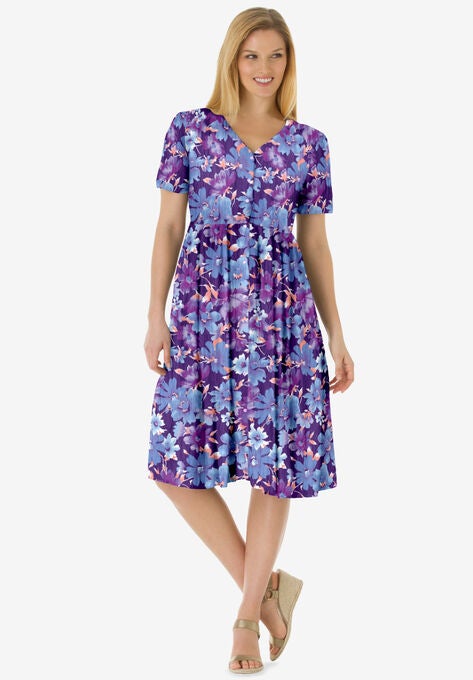 Woven Button Front Crinkle Dress, , hi-res image number null