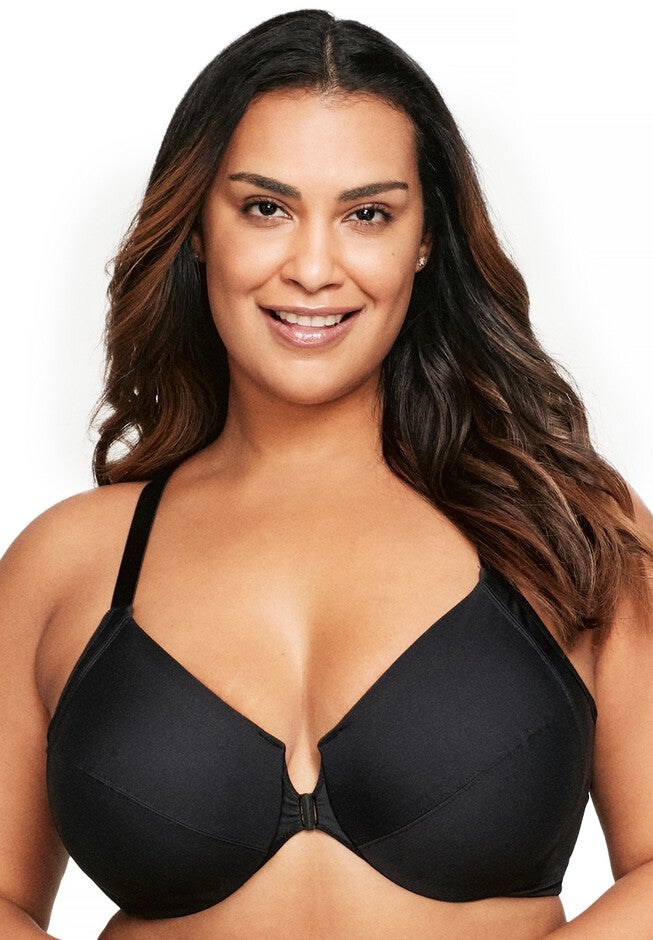 FRONT CLOSE WONDERWIRE BRA 1247, BLACK, hi-res image number 0
