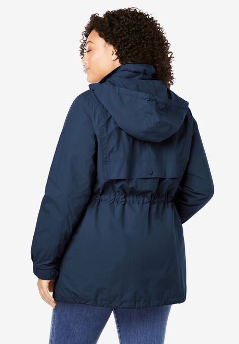 Fleece-Lined TaslonĀ® Anorak, , on-hover image number null
