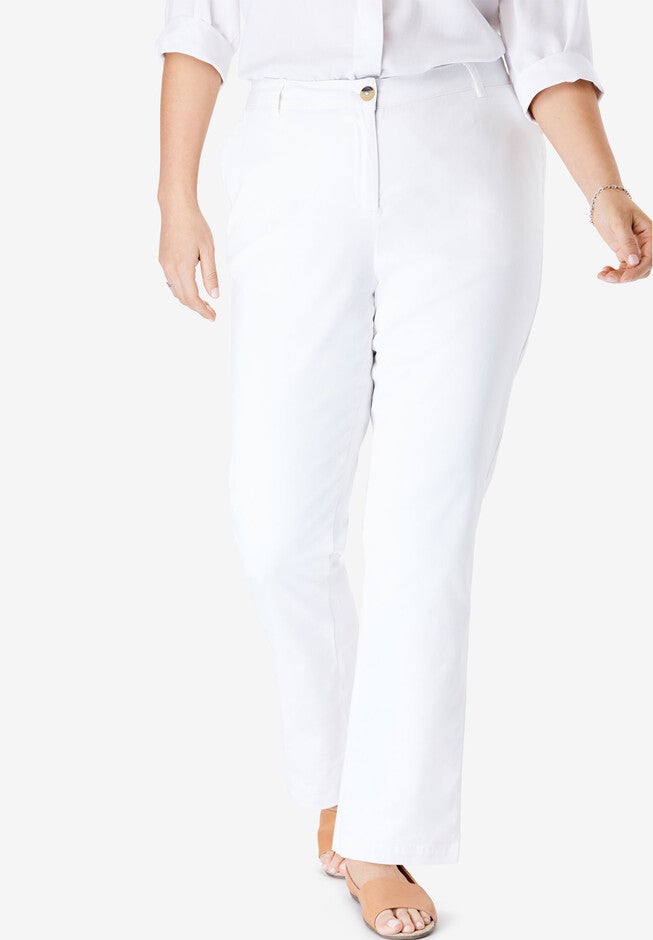 Straight Leg Chino, WHITE, hi-res image number 0