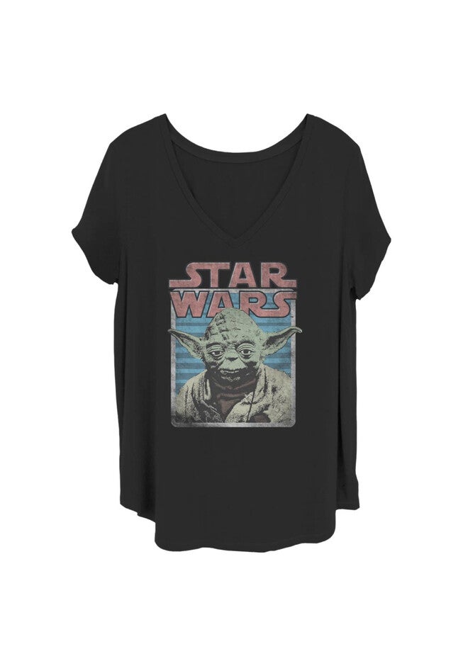 Miami Yoda V-Neck T-Shirt, BLACK, hi-res image number 0