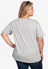 Disney Women's Winnie The Pooh Eeyore "Just Chillin" T-Shirt Gray, , on-hover image number null