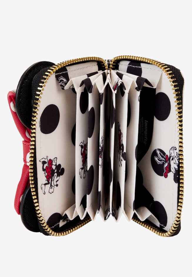 Loungefly X Disney Minnie Mouse Zip Around Accordion Wallet, , alternate image number 3