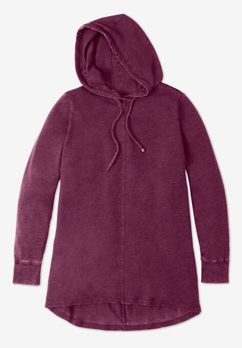 Pleat-Back Swing Sweatshirt, , alternate image number null