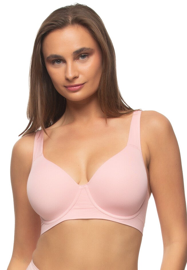 Utopia Seamless Full Coverage Contour Bra, BRIDAL ROSE, hi-res image number 0