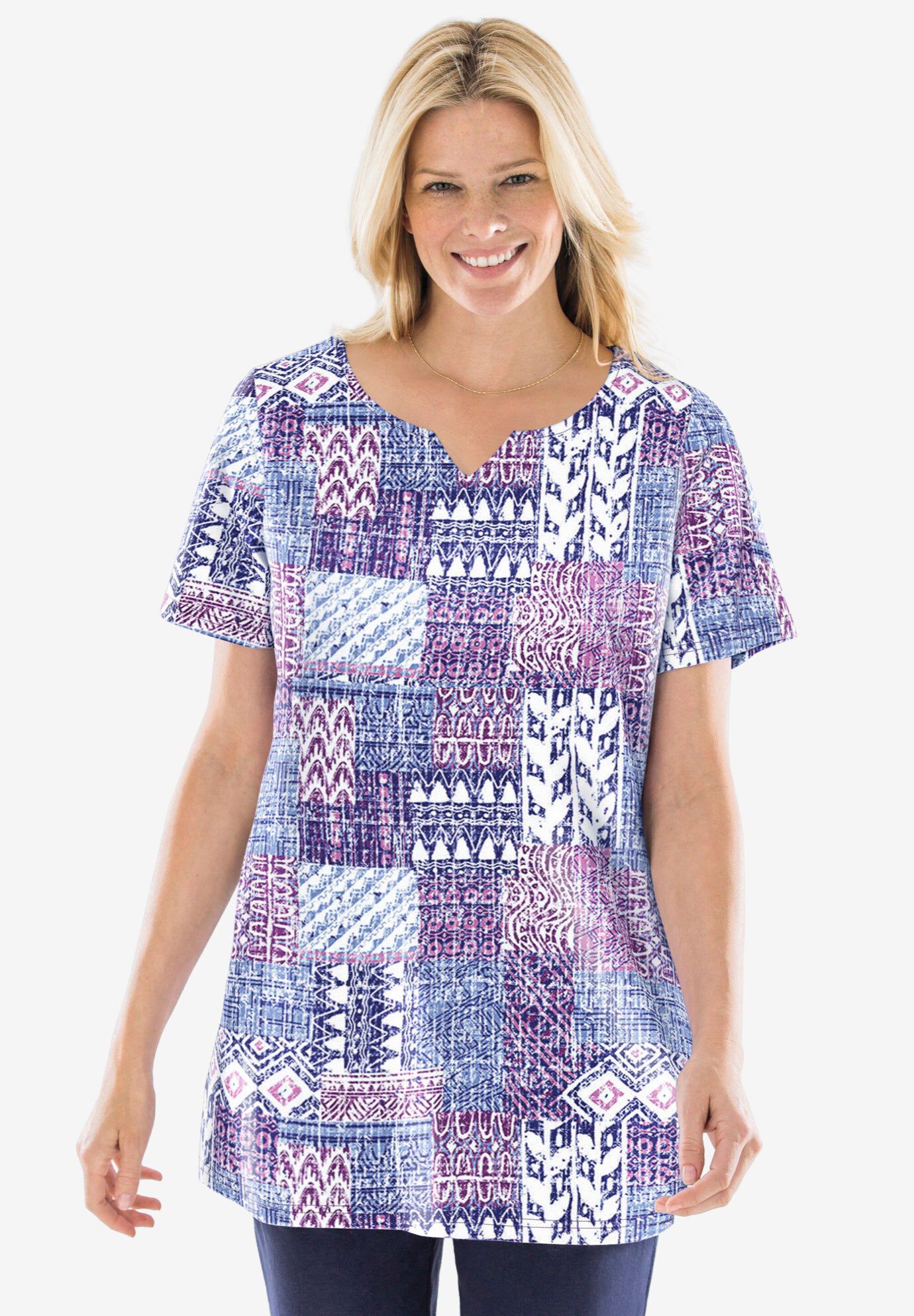 7-Day Notch-Neck Tunic