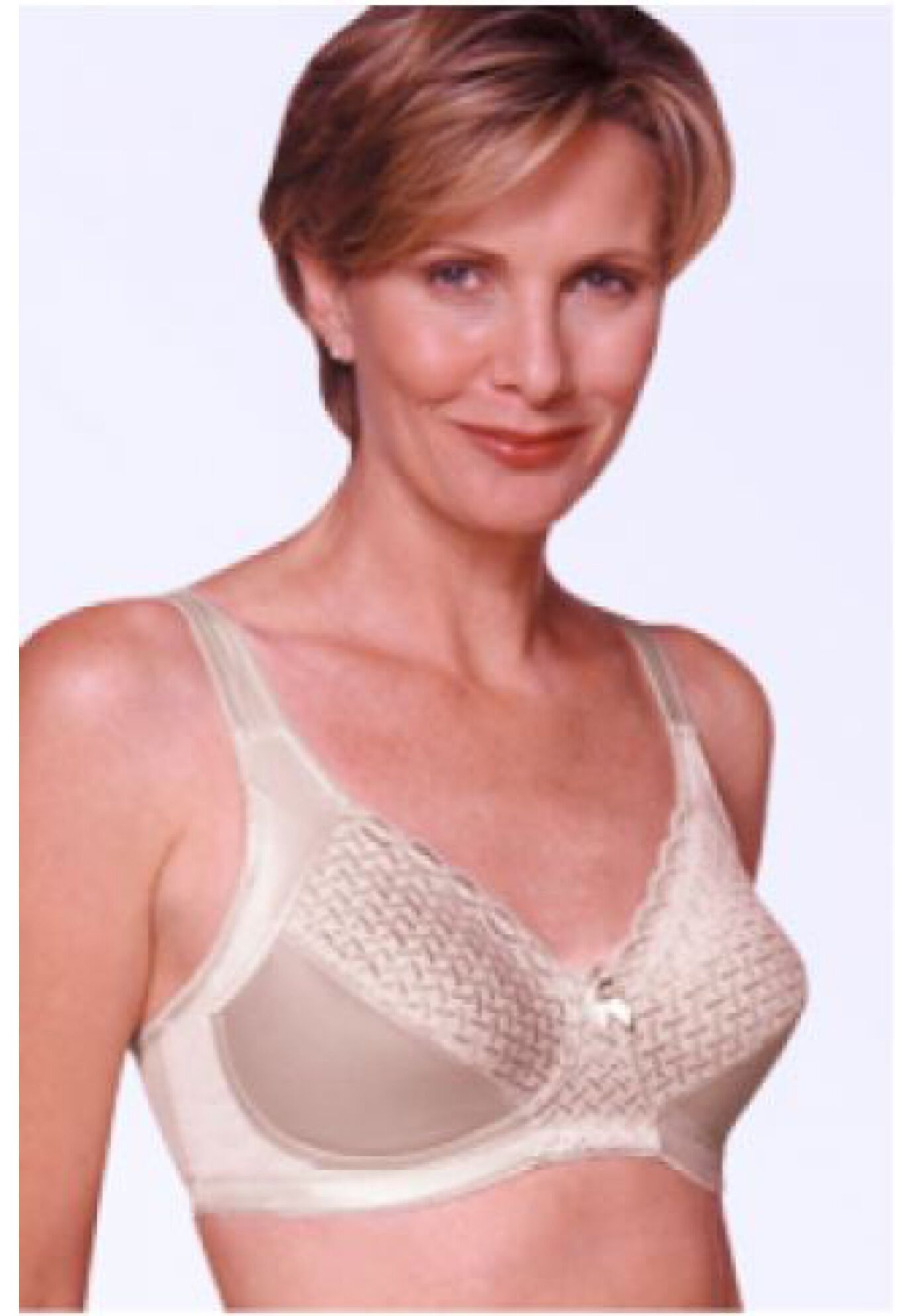 Serafina Back hook Bra, BEIGE FRONT, hi-res image number 0