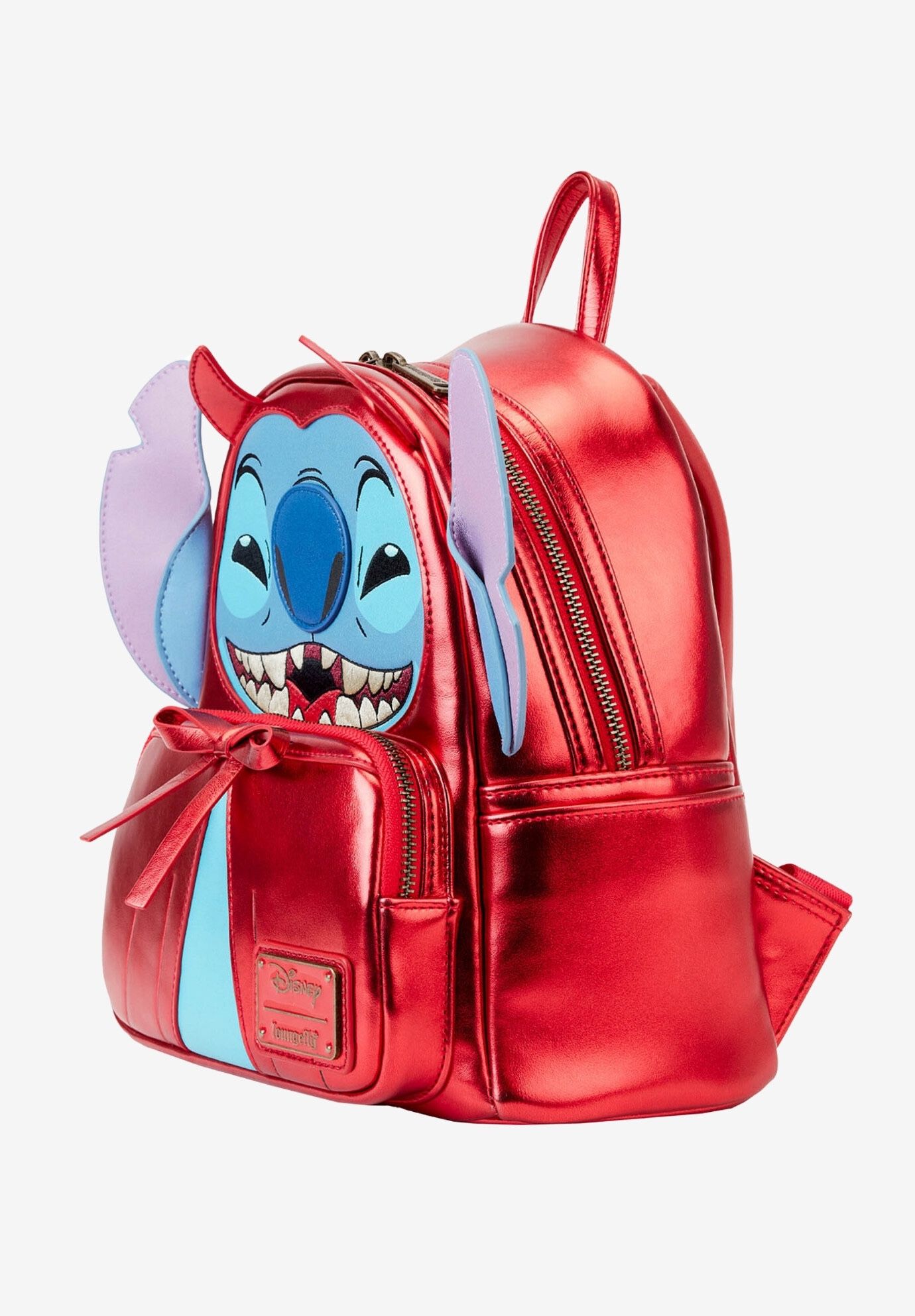 Loungefly X Disney Stitch Devil Cosplay Mini Backpack Handbag Purse Halloween Theme, , alternate image number 2