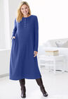 Thermal Knit Lace Bib Dress, , alternate image number null