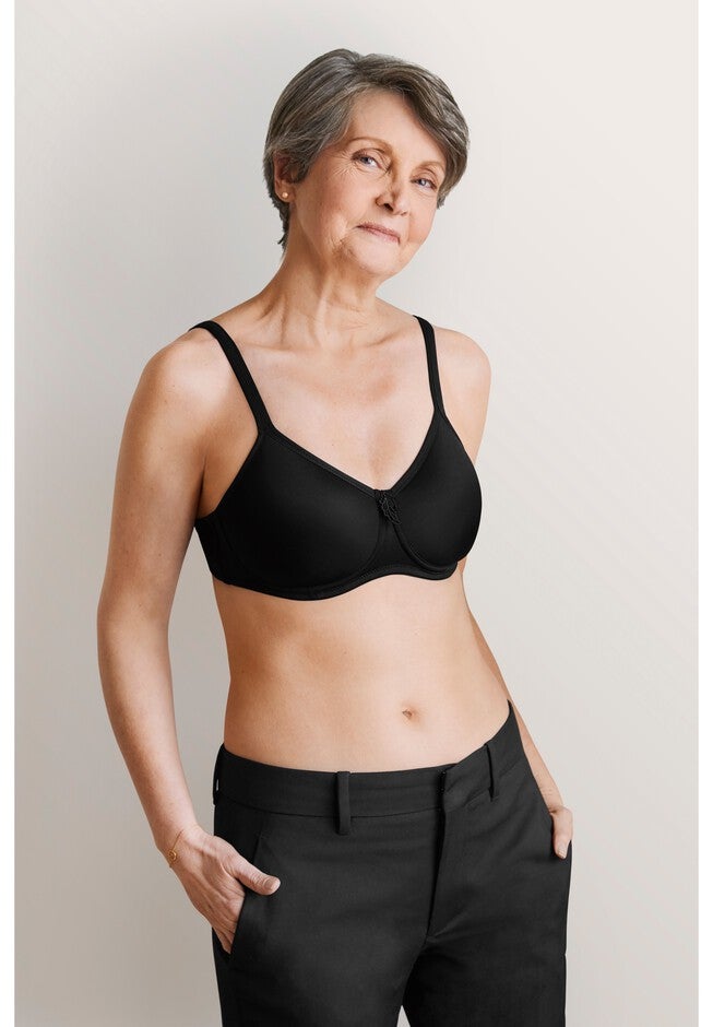 Lara Padded Wire Free Bra 2674 , BLACK, hi-res image number 0