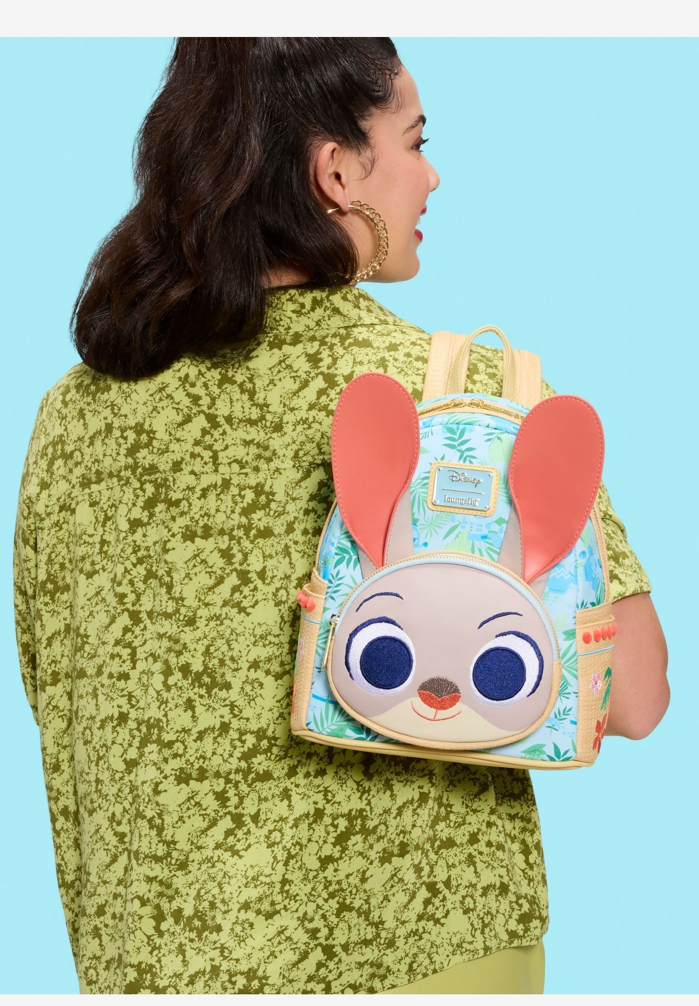 Loungefly Disney Zootopia 2 Judy Hopps Mini Backpack Handbag, BLUE, alternate image number 4