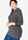 Hooded Pullover Shaker Sweater, , alternate image number null