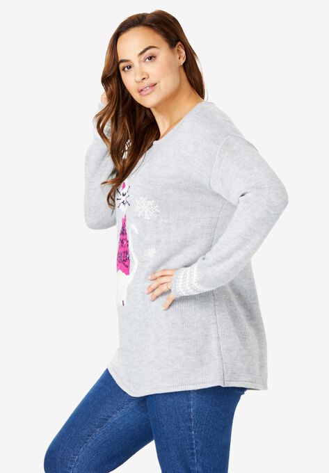 Motif Sweater, , alternate image number null