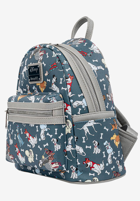 Loungefly x Disney Dogs Mini Backpack Handbag All-Over Print 101 Dalmatians, , alternate image number null