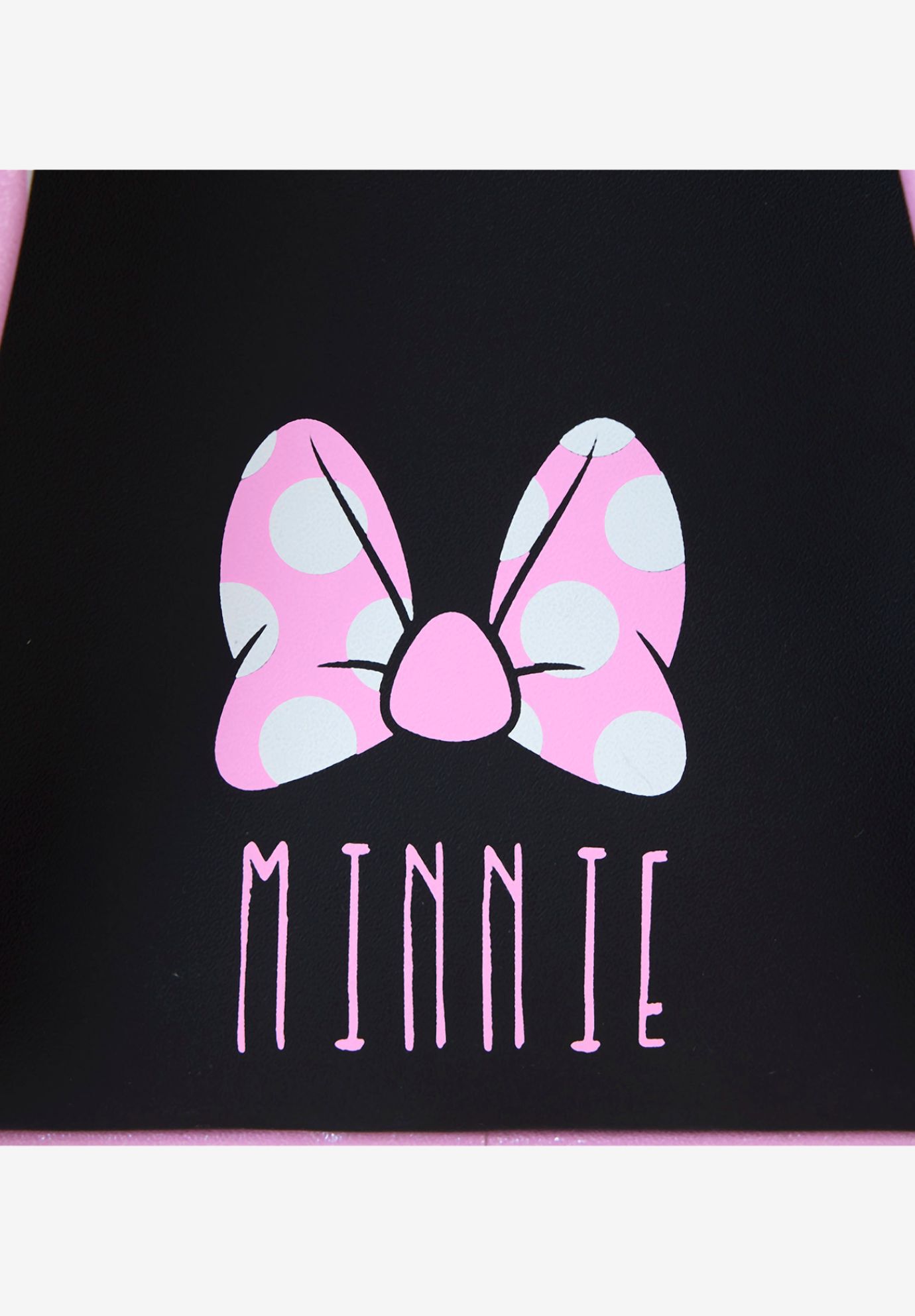 Loungefly x Disney Minnie Mouse Mini Backpack Floral Rock The Dots, BLACK, alternate image number 4