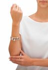 3-Piece Tritone Stretch Bracelet (5.5mm), Round Crystal in Goldtone, , alternate image number null