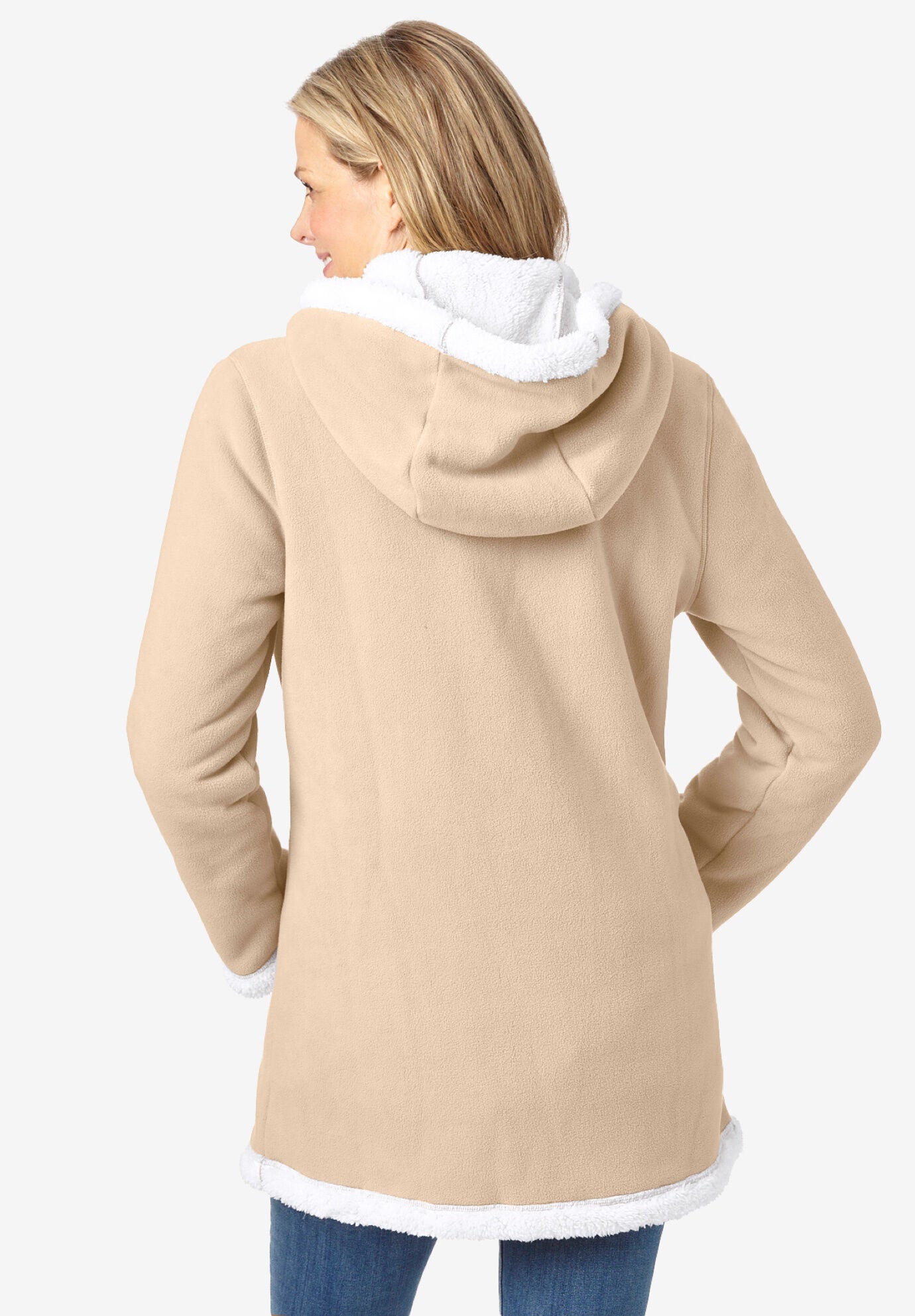 Faded glory women's hooded twill anorak jacket hotsell