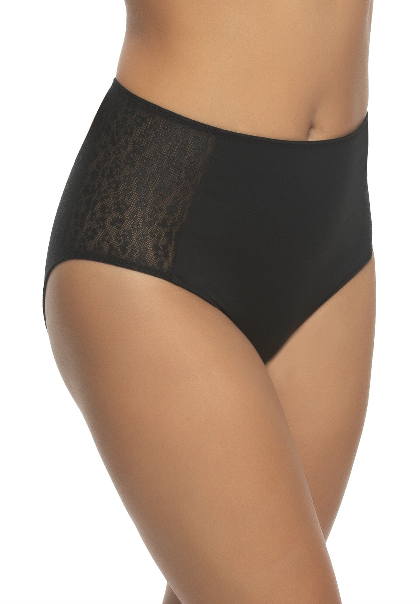 Prima Shaping Hi-Cut Brief, BLACK, alternate image number 2