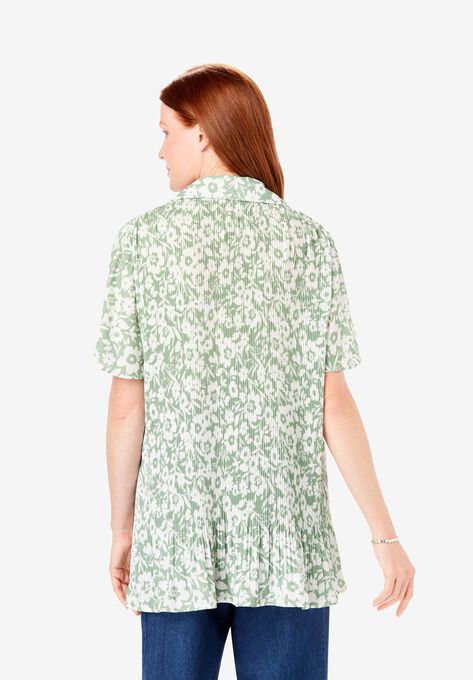 Blouse In Crinkle Georgette, , on-hover image number null