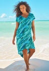 High-Low Cover Up , BLUE MIXED ANIMAL, hi-res image number null