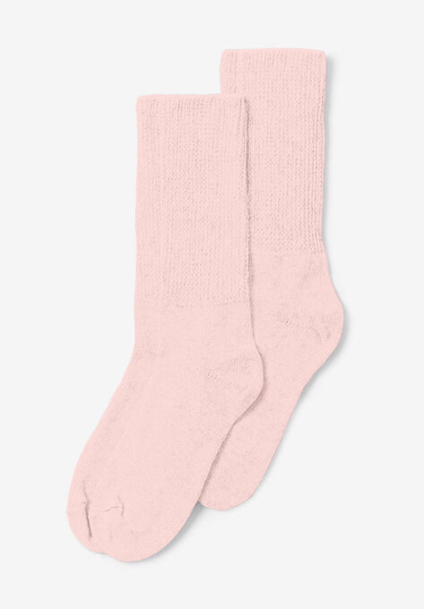 2-Pack Open Weave Extra Wide Socks , SHELL PINK, hi-res image number null