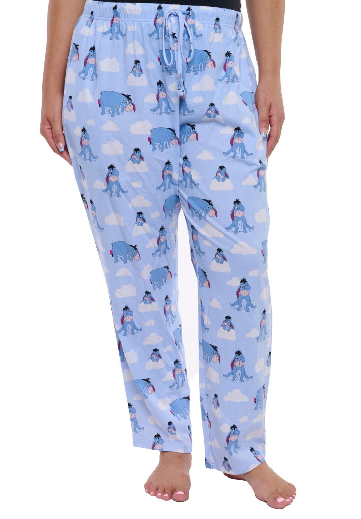 Winnie The Pooh Eeyore Pajama Pants Sleepwear Loungewear, BLUE, alternate image number 4