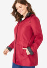 Raincoat in new short length with fun dot trim, , alternate image number 2