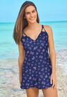 Loop Strap Two-Piece Swim Dress, OMBRE BUTTERFLY, hi-res image number 0