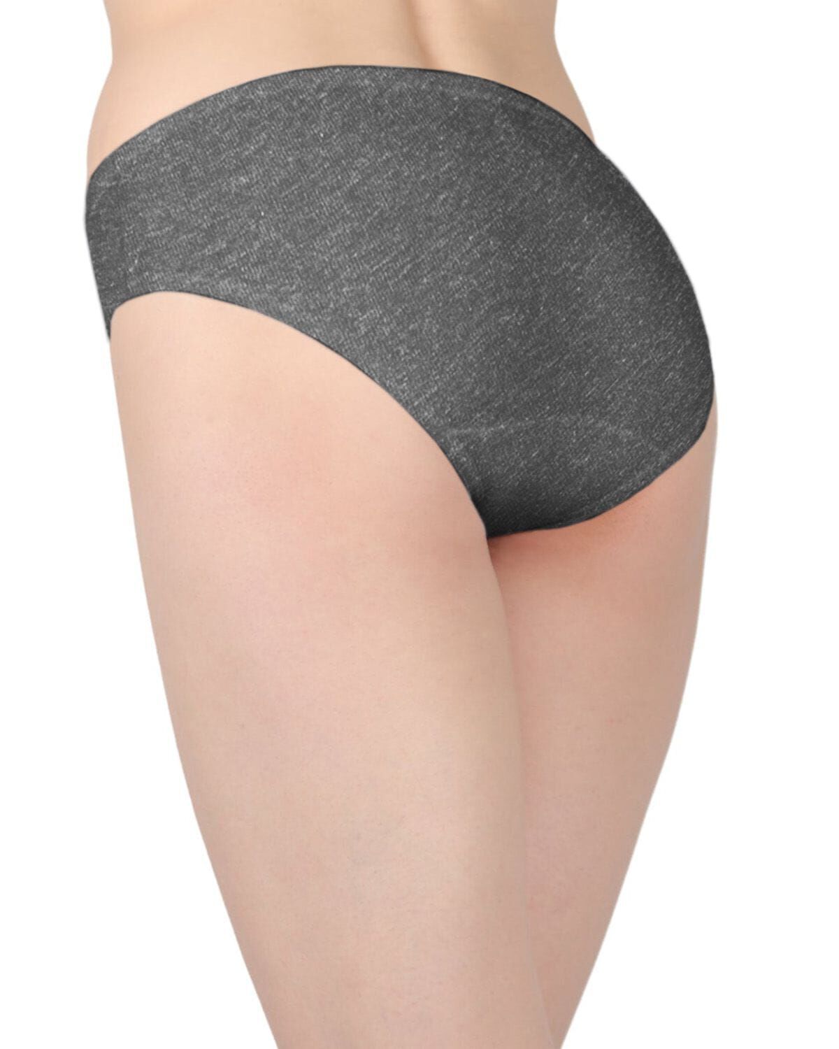 Combed Cotton Basic Hipster Panties 3 Pack, CHARCOAL HEATHER, alternate image number 1