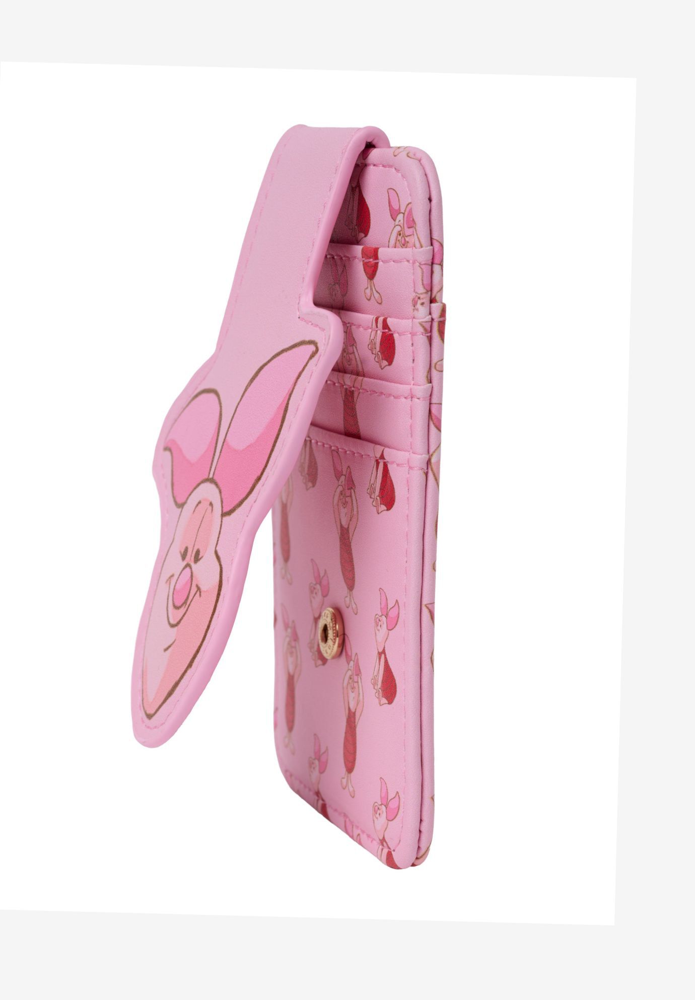 Disney Winnie the Pooh Piglet Slim Card Holder Wallet Pink ID Case, PINK, alternate image number 2