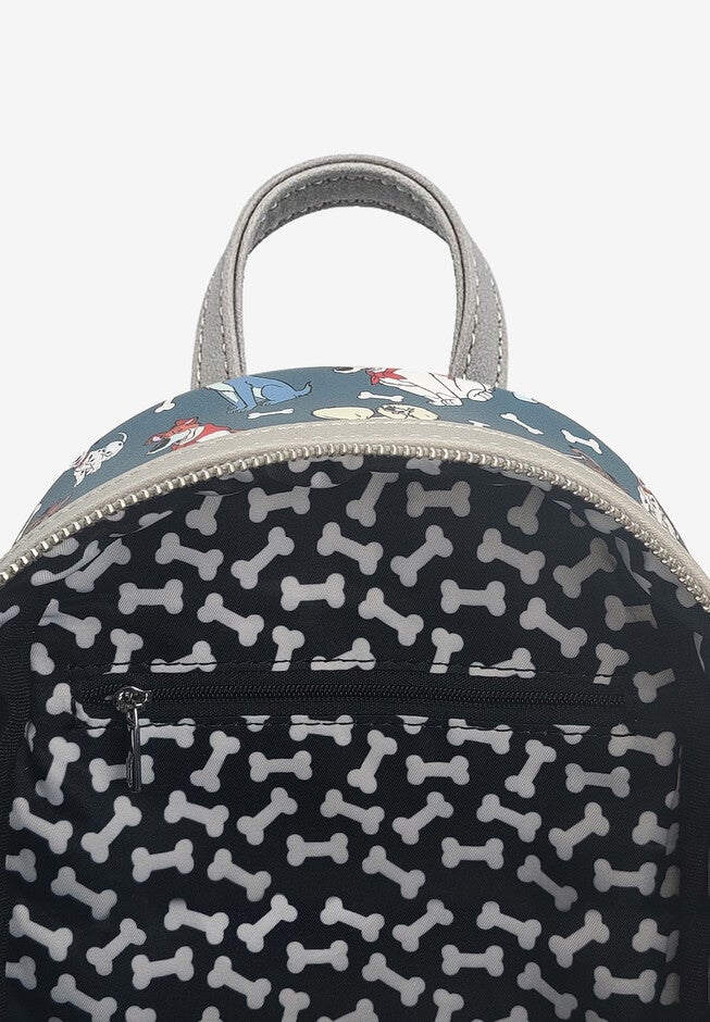 Loungefly x Disney Dogs Mini Backpack Handbag All-Over Print 101 Dalmatians, , alternate image number 3