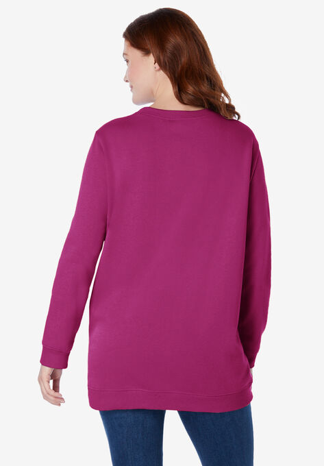 Fleece Sweatshirt, , on-hover image number null