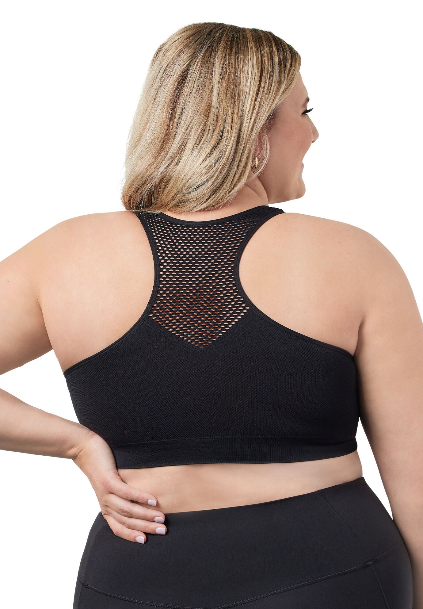 The Lea Cooling Low-Impact Racerback Sports Bra, , on-hover image number 1