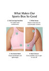 Full Figure Plus Size No-Sweat Mesh Sports Bra Wirefree 1068, , alternate image number null