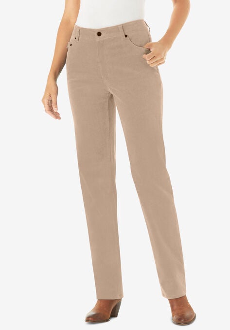 Corduroy Straight Leg Stretch Pant, NEW KHAKI, hi-res image number null