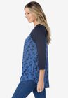 Three-Quarter Sleeve Baseball Tee, , alternate image number null