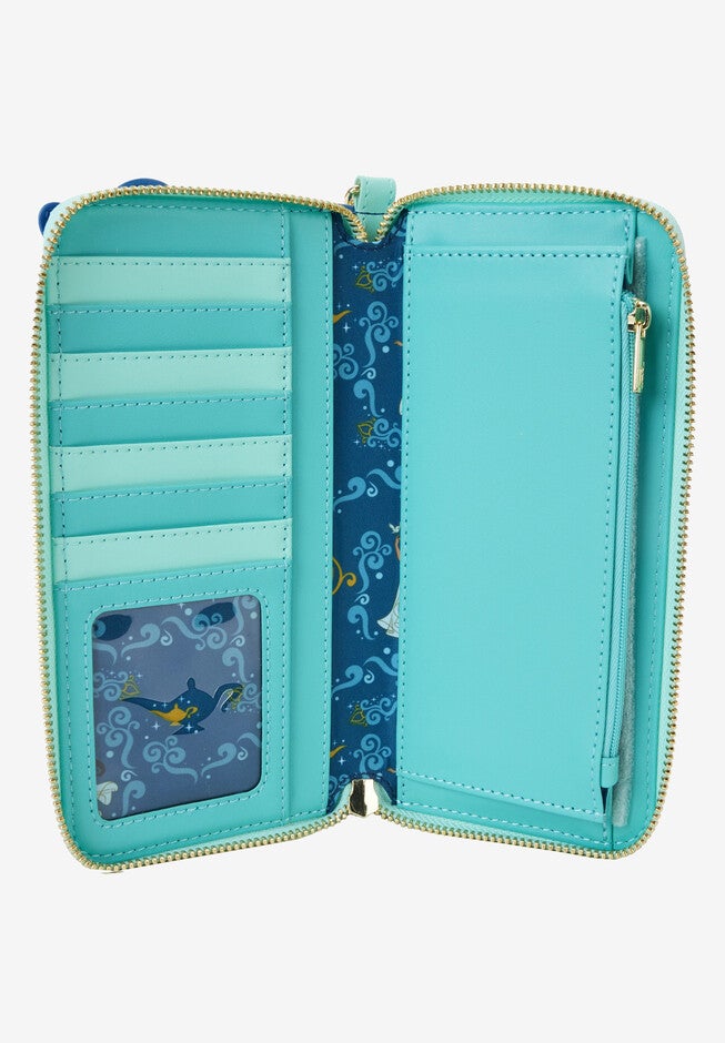 Loungefly X Disney Aladdin Jasmine Lentincular Zip Around Wallet Wristlet Wallet, , alternate image number 4